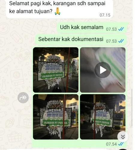 Pengiriman Papan Bunga Selamat Bandara Badung